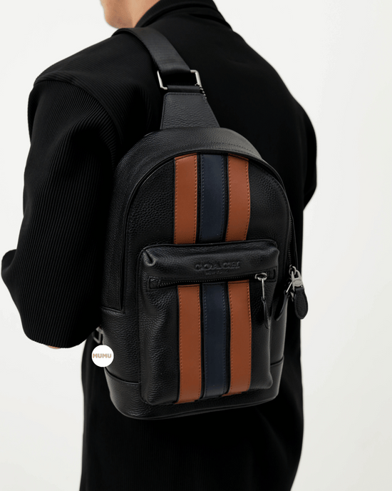 West Pack Varsity Stripe Black Saddle Midnight