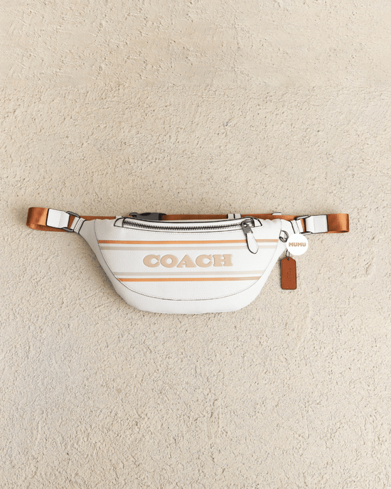 Warren Belt Bag With Coach Stripe Chalk Multi