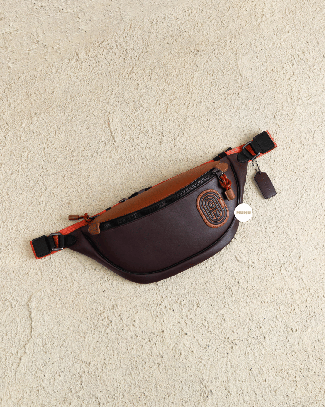 Rivington Belt Bag In Colorblock With Coach Patch Oxblood