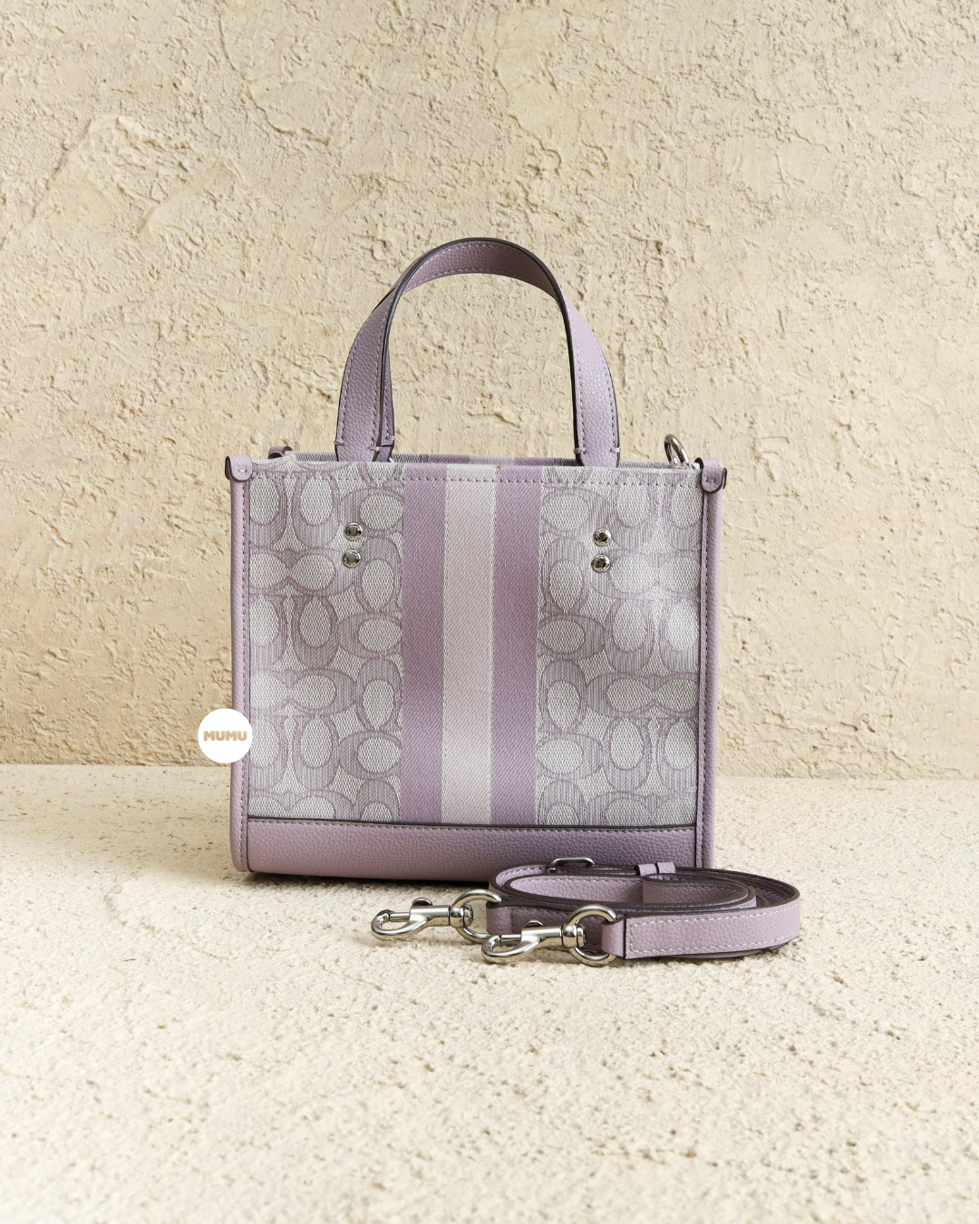 Coach Dempsey Tote 22 In Signature Jacquard With Coach Patch in