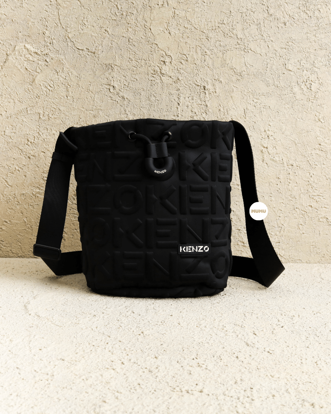 Kenzogram Small Bucket Bag Black